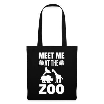 Meet Me At The Zoo Zoologe - Stoffbeutel - Schwarz - Vorne