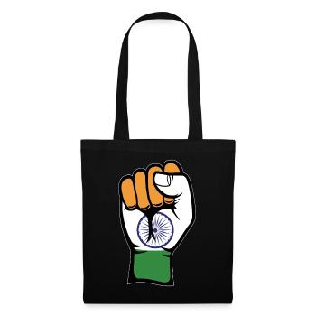 India Flag Fist - Tote Bag - black - Front