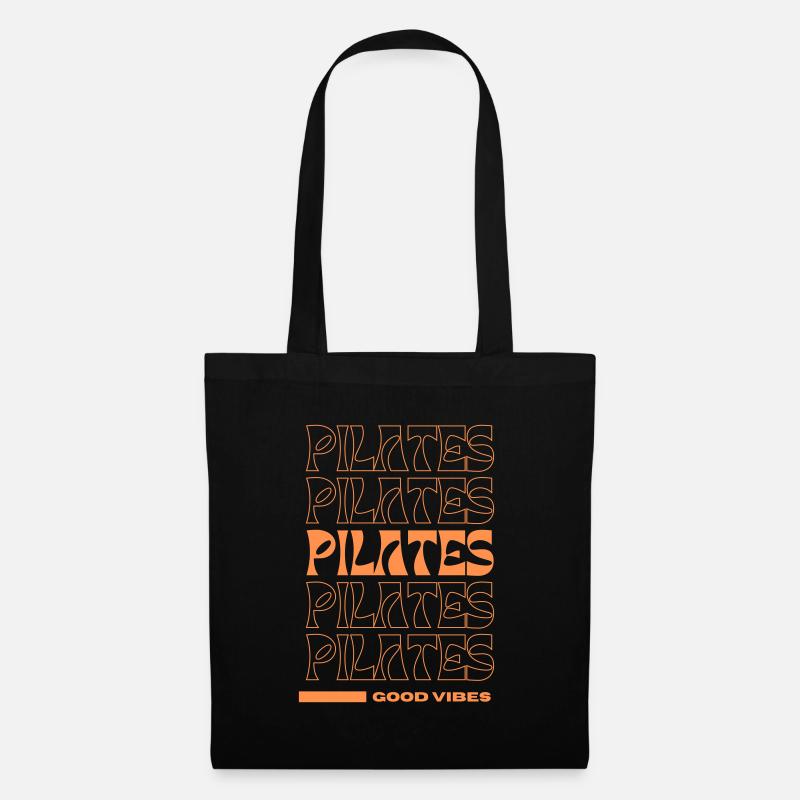 Pilates orange - Stoffbeutel - Schwarz