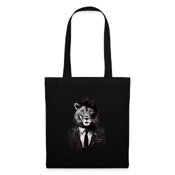 Lion Gangster - Stoffbeutel - Schwarz - Vorne