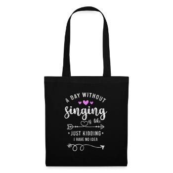 Singer Melody Vocals - Tote Bag - black - Front