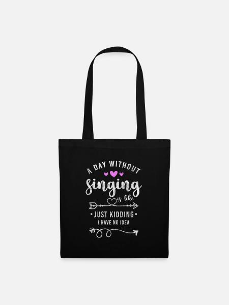 Chanteuse Melody Chant - Sac en tissu - noir