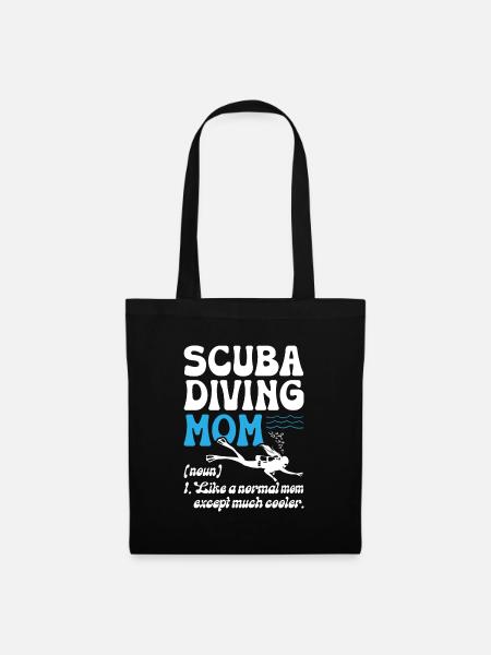 Scuba Diving Mom - Stoffbeutel - Schwarz
