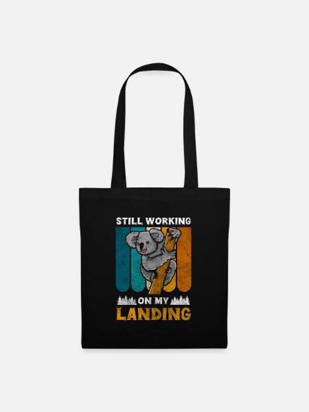 Koala Outback Artenschutz Tier - Stoffbeutel - Schwarz