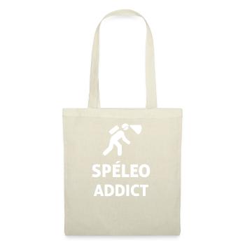 SPELEO ADDICT - Sac en tissu - nature - Devant