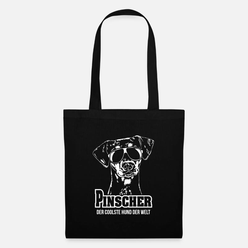 Deutscher PINSCHER coolster Hund Hundespruch Hunde - Stoffbeutel - Schwarz