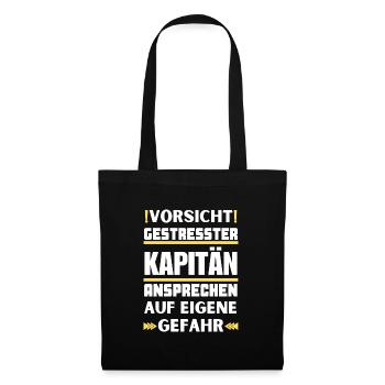 Ne parlez pas à un capitaine stressé ! - Sac en tissu - noir - Devant