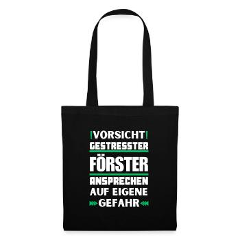 Ne parlez pas à un forestier stressé ! - Sac en tissu - noir - Devant