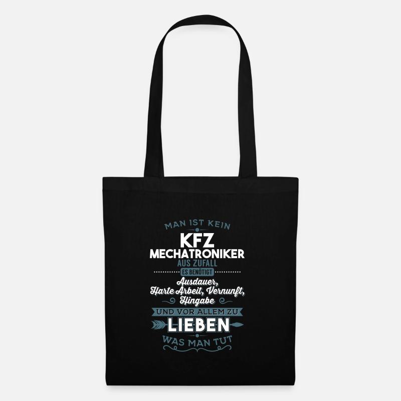 Lieben was man tut - KFZ Mechatroniker - Stoffbeutel - Schwarz