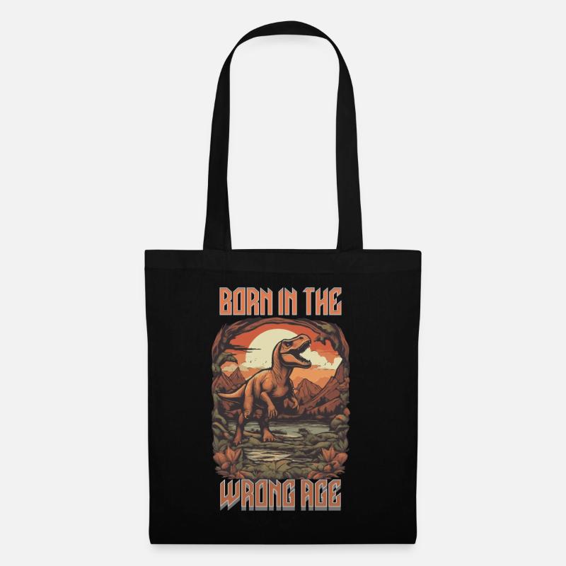 born in the wrong age - Stoffbeutel - Schwarz