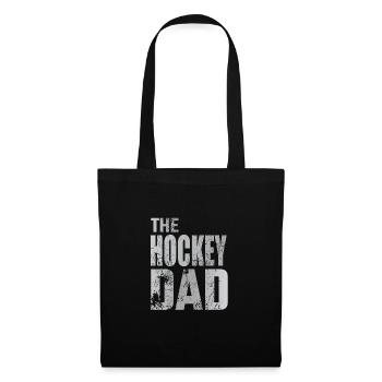 Cadeau de rondelle de gardien de but de papa de hockey sur gazon de papa de hockey - Sac en tissu - noir - Devant