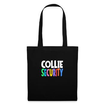 Border collie dog herding dog safety gift - Tote Bag - black - Front
