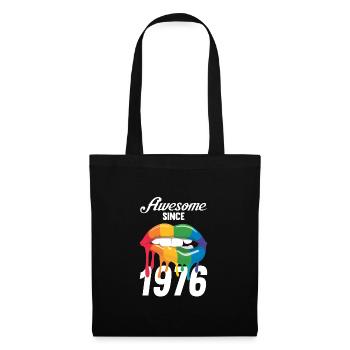 Vintage 1976 76 Birthday Retro Vintage Gift - Tote Bag - black - Front