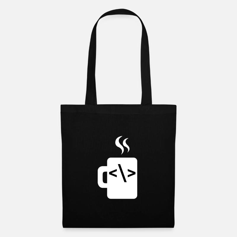 Javascript Code Software Developer Coffee Java - Tote Bag - black