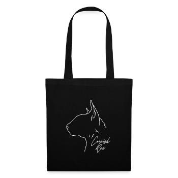 Cornish Rex Profil Chat Cat Wilsigns - Sac en tissu - noir - Devant