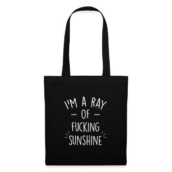 Je suis un rayon de soleil - Sac en tissu - noir - Devant