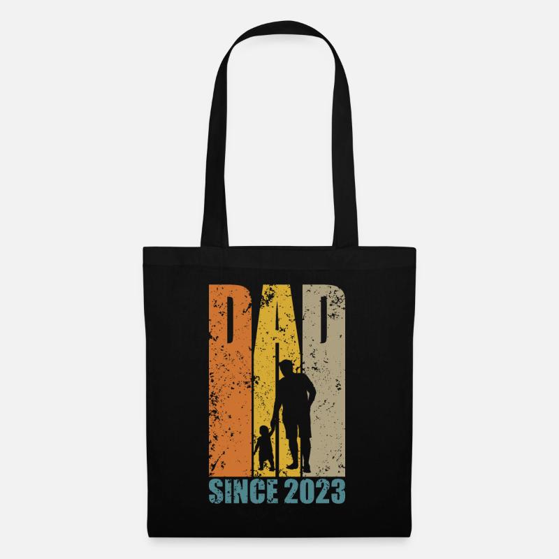 DAD SINCE 2023 - Stoffbeutel - Schwarz