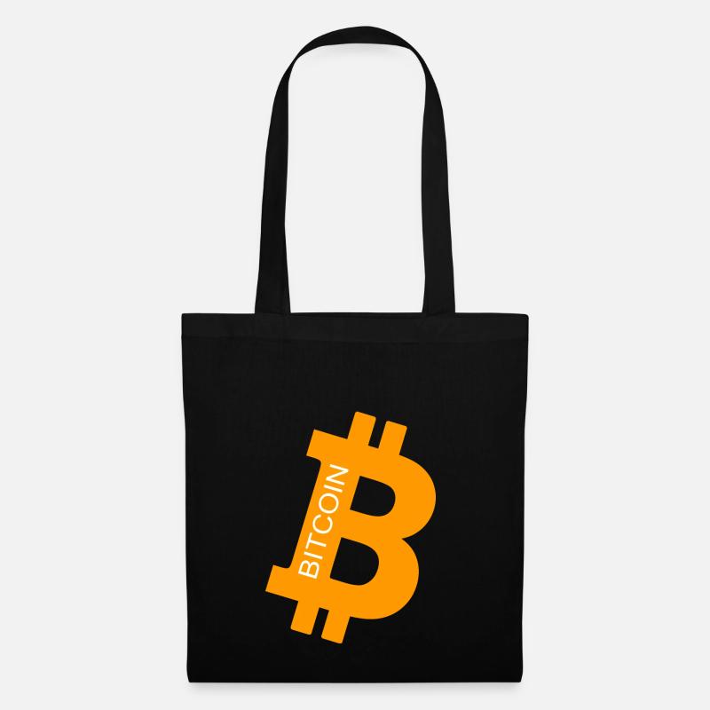bit coin - Stoffbeutel - Schwarz