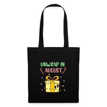 Unwrap in August, Funny Christmas in July, Xmas - Tote Bag - black - Front