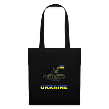 Ukrainian Tank - Support to Ukraine - Tote Bag - black - Front