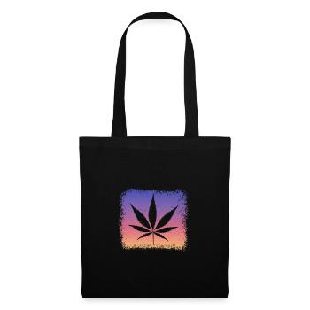 Weed, Kiffen, Kiffer, Stoner - Stoffbeutel - Schwarz - Vorne