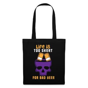 Beer Beer Drinker Party Pub Alcohol - Tote Bag - black - Front