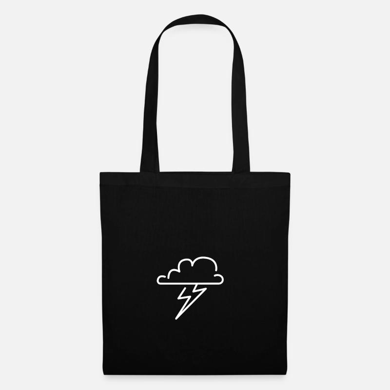 Wolken - Stoffbeutel - Schwarz