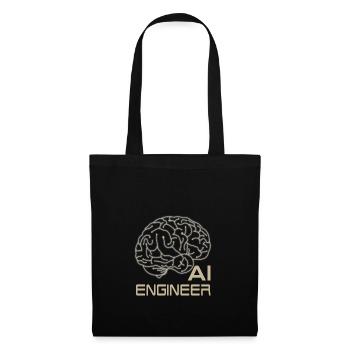 INGÉNIEUR EN IA - Sac en tissu - noir - Devant