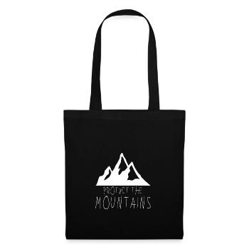 PROTaCT THE MOUNTAINS - Stoffbeutel - Schwarz - Vorne