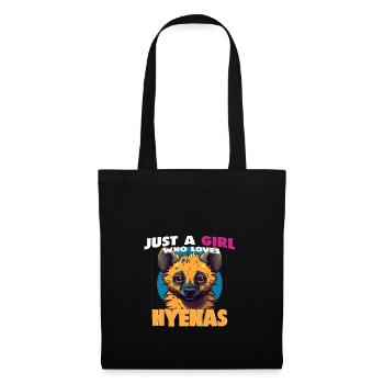 Just a Girl who loves Hyenas - Tote Bag - black - Front