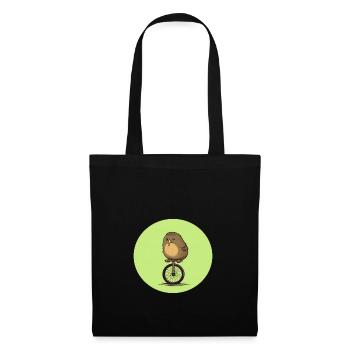 Kiwi Bird on the unicycle - Tote Bag - black - Front