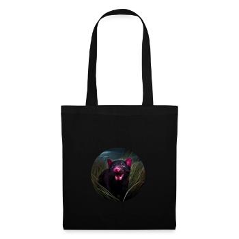 Tasmanian devil in the grass - Tote Bag - black - Front