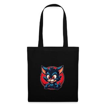 Super cute tasmanian Devil retro style - Tote Bag - black - Front