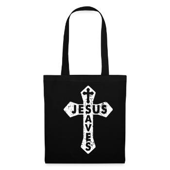 Jésus Christ - Sac en tissu - noir - Devant