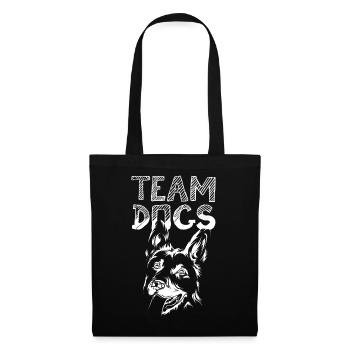 team dogs icon dog illustration logo icon - Tote Bag - black - Front