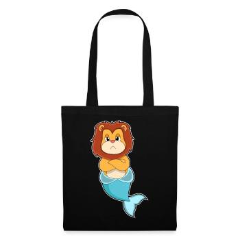 Lion Mermaid - Tote Bag - black - Front