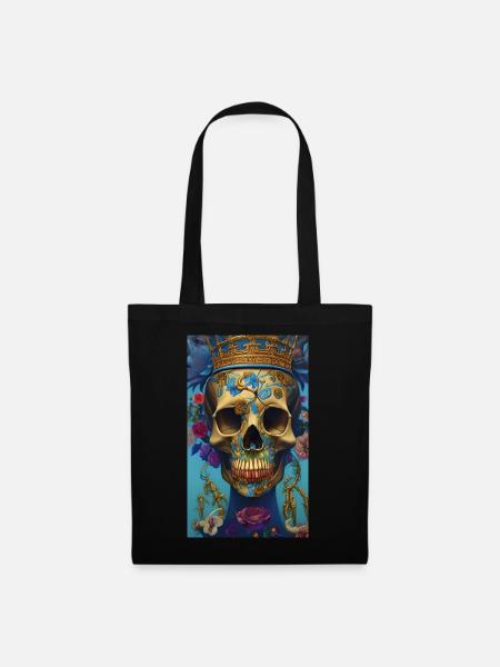 Beautiful fantasy Skull - Stoffbeutel - Schwarz