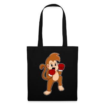 Monkey Boxer Boxing Gloves Boxing - Tote Bag - black - Front