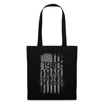 Légende des années 1980 : L’Homme Le Mythe - Sac en tissu - noir - Devant