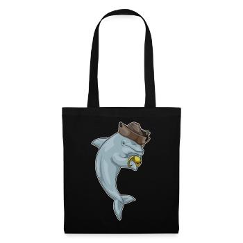 Dolphin Pirate Crochet Main - Sac en tissu - noir - Devant