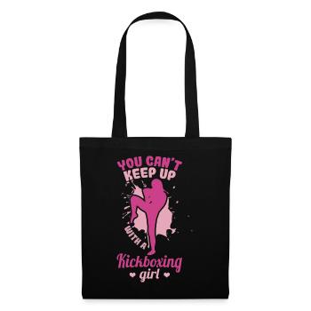 Vous ne pouvez pas suivre une fille de kickboxing - Sac en tissu - noir - Devant