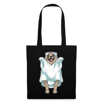 Pug Halloween Ghost - Tote Bag - black - Front