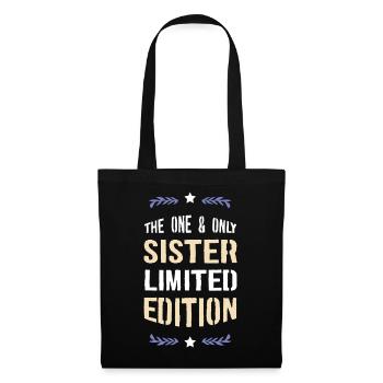 Einzige Schwester Limited Edition - Stoffbeutel - Schwarz - Vorne
