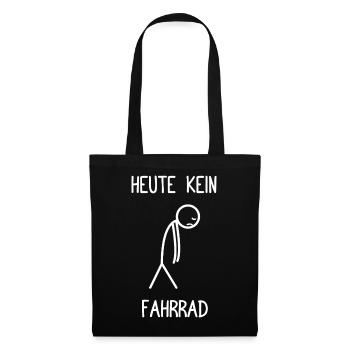 Pas de vélo aujourd’hui VTT VTT descente - Sac en tissu - noir - Devant