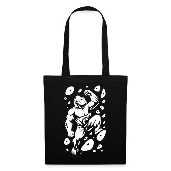 Bouldering Climbing Power Gorilla Silverback Strength - Tote Bag - black - Front