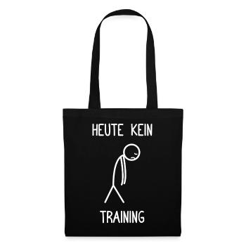 Today No Training Bodybuilding Bodybuilder Gym - Tote Bag - black - Front