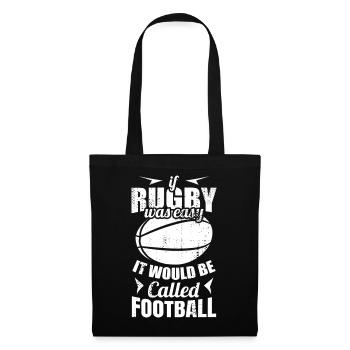 funny rugby saying - Tote Bag - black - Front