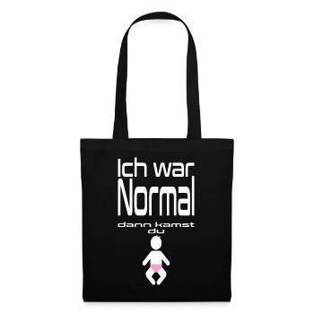 Lustiger Spruch Mädchen Baby Grafik - Stoffbeutel - Schwarz - Vorne