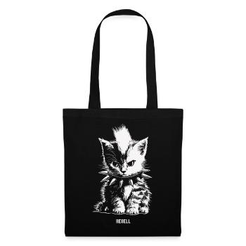 Rebell Kitten - Stoffbeutel - Schwarz - Vorne