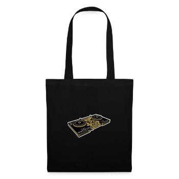 Platines DJ - Sac en tissu - noir - Devant